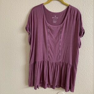 American Eagle Soft & Sexy Rose Pink Top 🌴